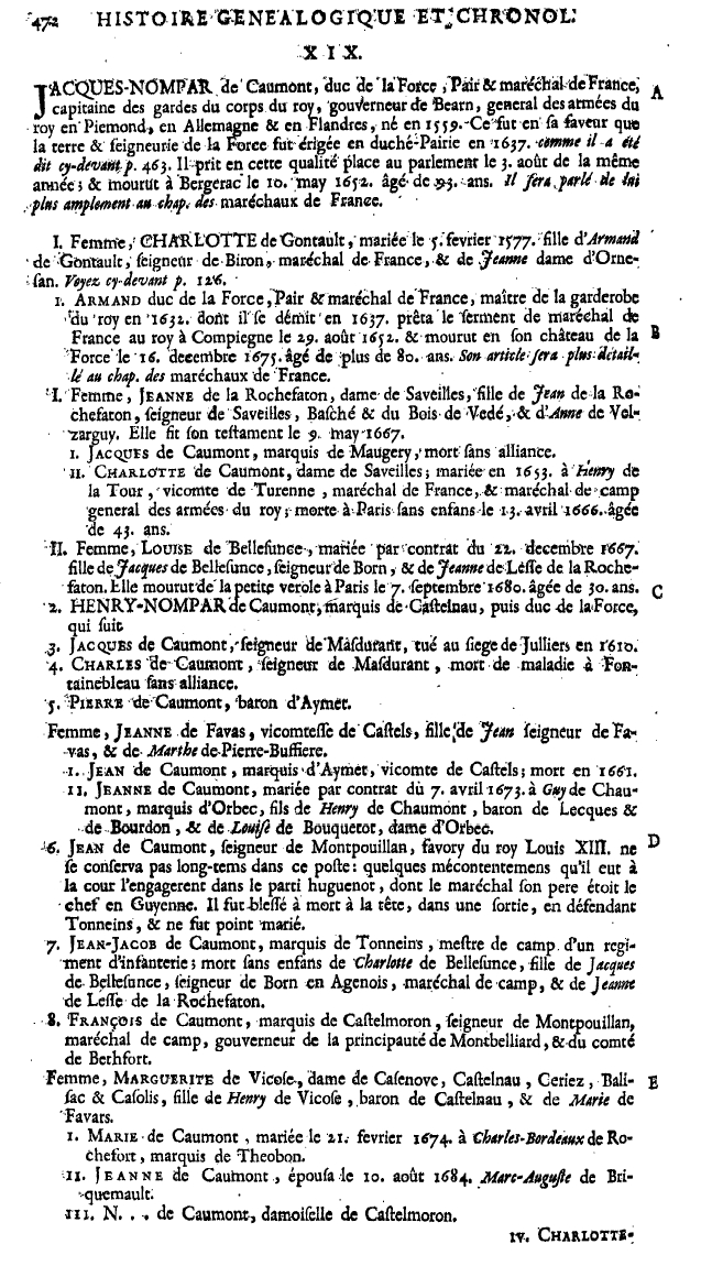Anselme.Les pairs de France Tome 4. p 472
